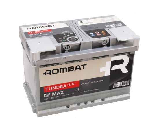 Rombat TUNDRA PLUS 12V 80Ah 750A(EN) L3 278X175X190 0/1 EAN5946602007946 Akumulatori