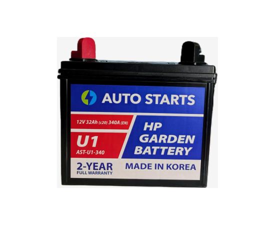 AUTO STARTS HP GARDEN BATTERY U1 12V 32Ah (c20) 340A (EN) 197x130x158/185 1/1, EAN4751039330915 Akumulatori