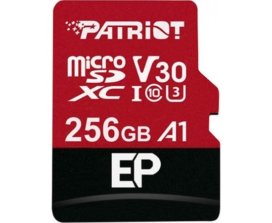 Patriot EP Series 256GB MICRO SDXC V30, up to 100MB/s
