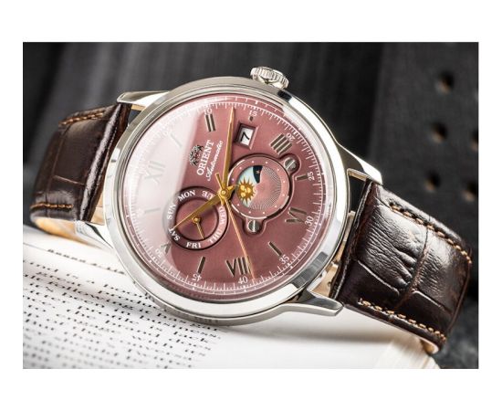 Orient Classic Bambino 2nd Generation Version9 Sun & Moon Automatic RA-AK0807R30B Наручные часы