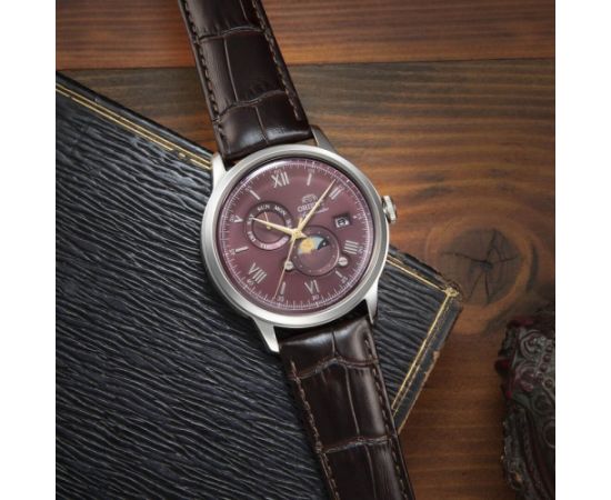 Orient Classic Bambino 2nd Generation Version9 Sun & Moon Automatic RA-AK0807R30B Наручные часы