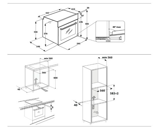 Beko BBIS7301KSBD Iebūvējamā cepeškrāsns Cepeškrāsnis, iebūvējamas