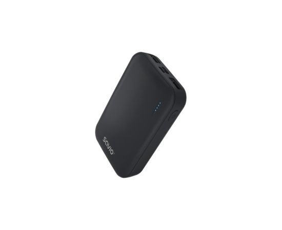 Enerģijas krātuve SAVIO Power Bank 10000mAh 10W PD Black Power Banks