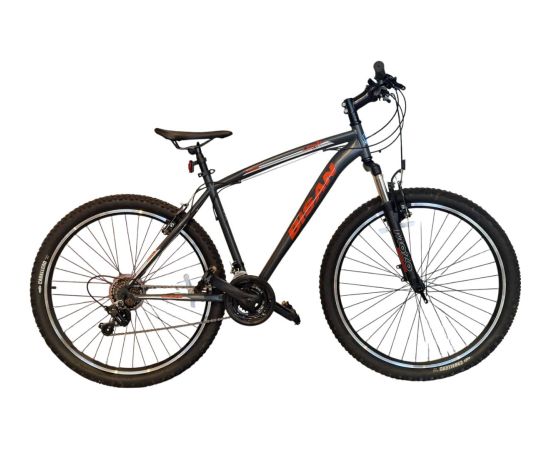 Kalnu velosipēds Bisan LEON V Matt Grey/Orange (Rata izmērs: 27.5 Rāmja izmērs: 19) Горные велосипеды (MTB)