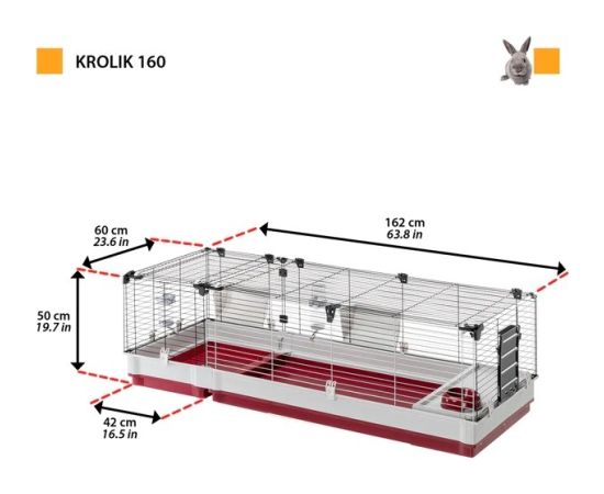 FERPLAST Krolik 160  - Cage Citas preces