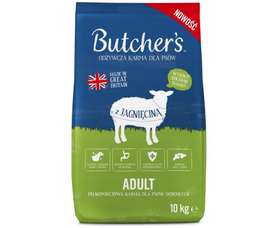 Butcher's Original jagnięcina karma dla psa 10kg Suņu barība