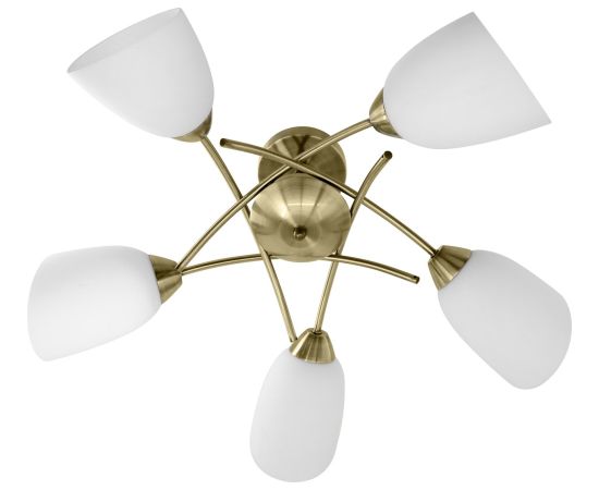Classic ceiling chandelier pendant lamp Activejet NIKITA Patina 5xE27 for living room Modernās lampas