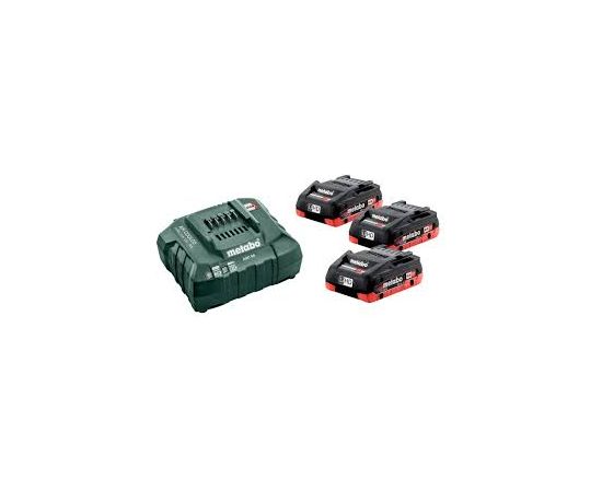 Akumulators Metabo; 18 V; 3x4,0 Ah + lādētājs ASC 55 Аккумуляторы