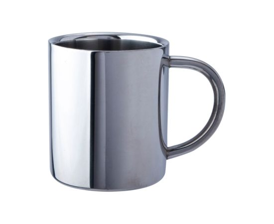 Dubultsienu nerūsējošā tērauda krūze Basic Nature DeLuxe Galda piederumi