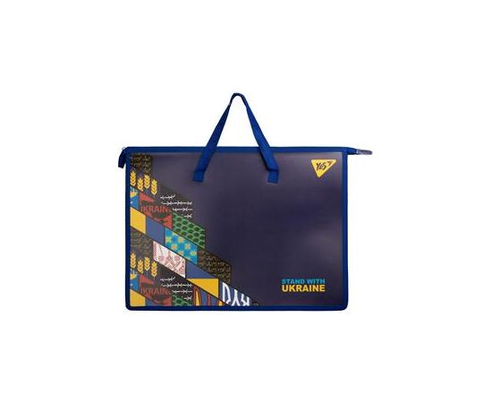 Portfeļu mape YES A3 "Stands ar Ukrainu" ar auduma rokturiem Папки документов