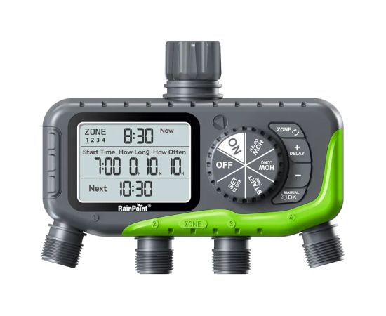 RainPoint 4-Zone Irrigation Controller ITV447 Новинки Для дома и сада 