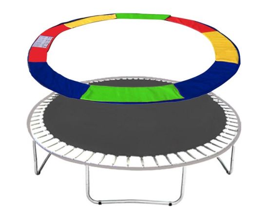 Springos Trampolīnas atsperu pārsegs TP-13FT 396 CM MULTI, daudzkrāsains Batuti un aksesuāri