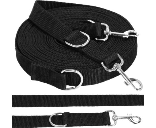 Treniņu pavada sunim Springos PA0334 10 m līdz 15 kg melna Citas preces