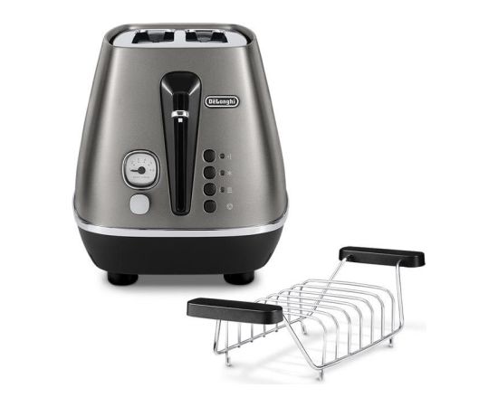 Delonghi Distinta Titanium, 900 W, titanium - Toaster Tosteri