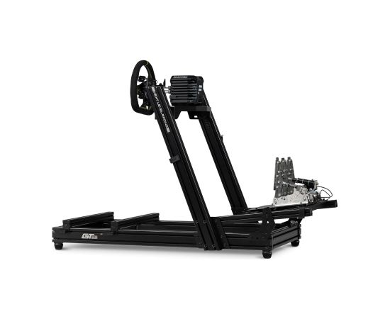 Next Level Racing Aluminium Simulator Cockpit, Wheel Plate Edition GTElite Lite Black Gaming krēsli