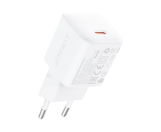 Сетевая зарядка Acefast A118 30W GaN USB-C белая Зарядные устройства