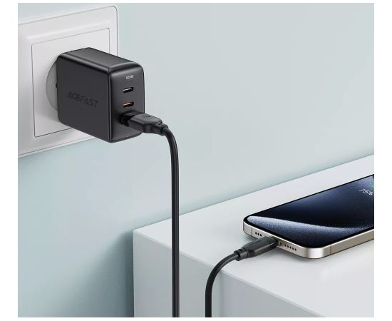 USB cable Acefast C16-04 USB-A to USB-C 1.2m black Data USB kabeļi