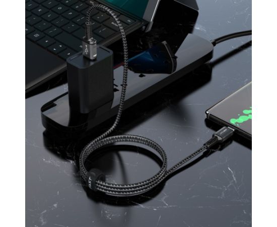 USB cable Acefast C1-04 USB-A to USB-C 1.2m black Data USB kabeļi