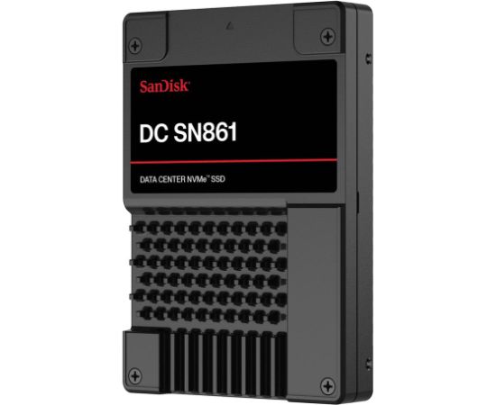 SSD SANDISK DC SN861 1920 GB PCI Express 5.0 NVMe Yes Write speed 3600 MB/s Read speed 13700 MB/s U.2 MTBF 2500000 h WUS6BA119PSP9X30TS2525 SSD Cietie Diski (Solid state drive)
