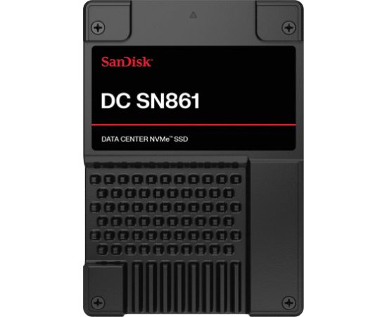 SSD SANDISK DC SN861 1920 GB PCI Express 5.0 NVMe Yes Write speed 3600 MB/s Read speed 13700 MB/s U.2 MTBF 2500000 h WUS6BA119PSP9X30TS2525 SSD Cietie Diski (Solid state drive)