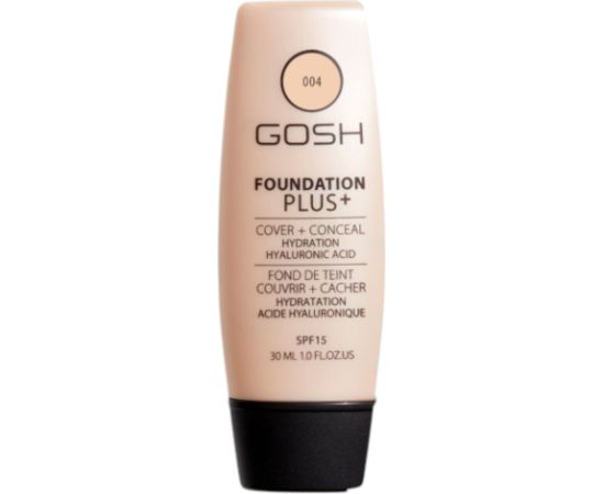 Gosh, Foundation Plus+, Liquid Foundation & Concealer 2-In-1, 004, Natural, SPF 15, 30 ml *Tester Духи и косметика