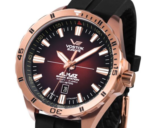 Vostok Europe ALMAZ NH35A-320B679SLBK Rokas pulksteņi 