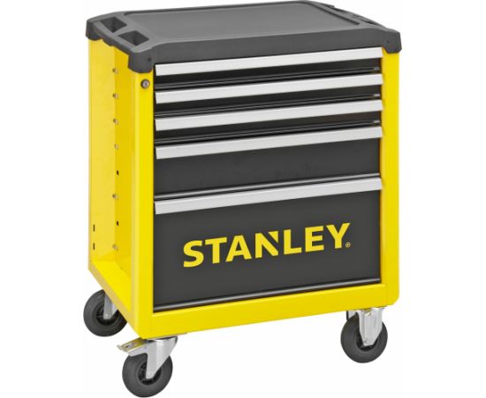 Stanley workshop trolley with 5 drawers (yellow/black, load capacity up to 300kg) Jaunumi -Dārzam