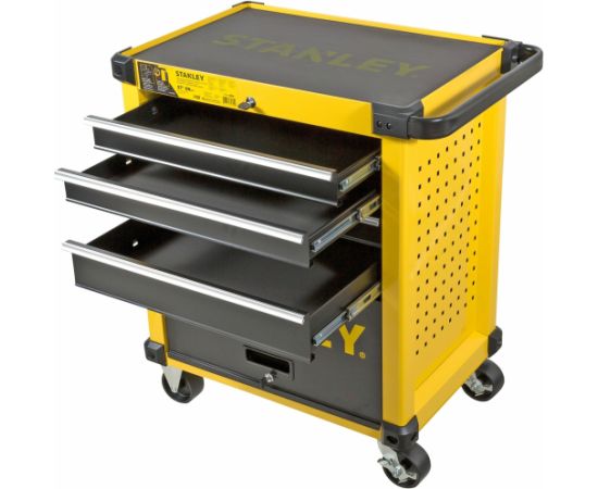 Stanley workshop trolley with 5 drawers (yellow/black, load capacity up to 300kg) Jaunumi -Dārzam
