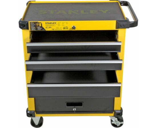 Stanley workshop trolley with 5 drawers (yellow/black, load capacity up to 300kg) Jaunumi -Dārzam