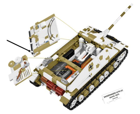 COBI Jagdpanzer IV/70 (V) (Sd.Kfz.162/1) (scale 1:28) Konstruktori 