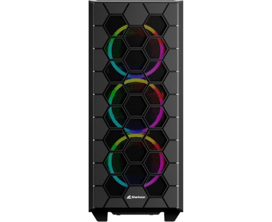 Sharkoon RGB HEX Refurbished (black, tempered glass side panel) Корпуса