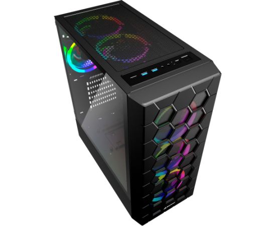 Sharkoon RGB HEX Refurbished (black, tempered glass side panel) Корпуса
