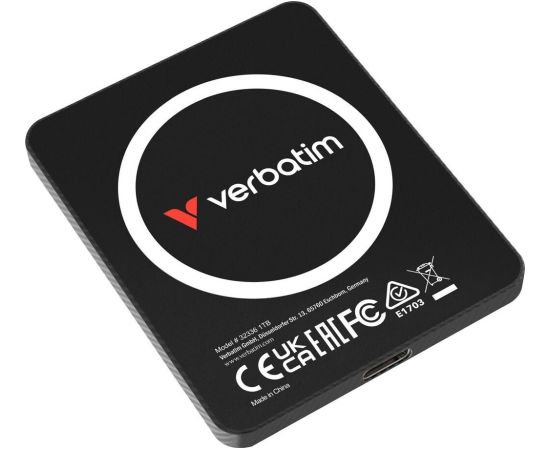 Verbatim SnapBack Ultra Slim SSD 1 TB, External SSD (black) SSD Cietie Diski (Solid state drive)