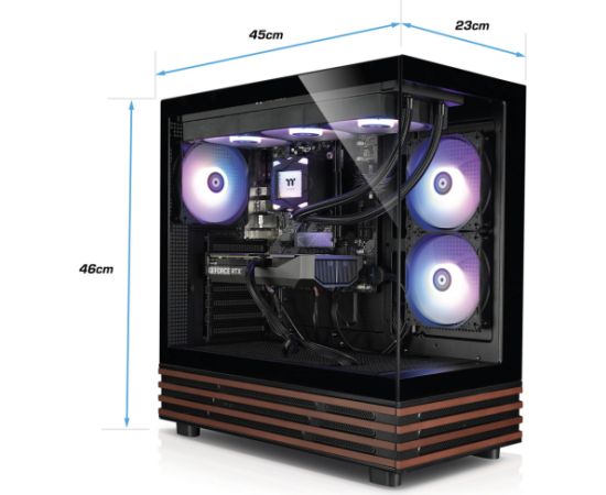Thermaltake FTW A-Line LCS 5060Ti D5, gaming PC black/transparent, Windows 11 Home Personālie datori