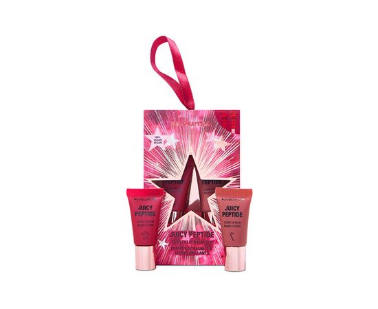 Makeup Revolution Juicy Peptide Mini Lip Balm Gift Set - Dárková sada Smaržas - NESAKĀRTOTS