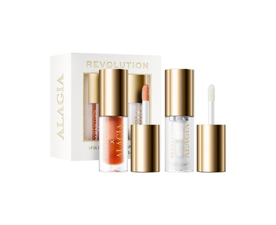 Makeup Revolution Alagia Lip Oil Duo - Sada olejů na rty Ķermeņa kosmētika