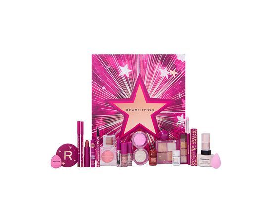Makeup Revolution Beauty Star Makeup Advent Calendar - Adventní kalendář Smaržas - NESAKĀRTOTS