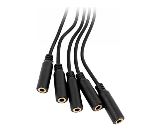 1-to-5 splitter, 3.5mm jack—Shelly accessory for The Pill Viedie slēdži