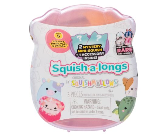 SQUISHMALLOWS SQUISH-A-LONGS Фигурки-сюрприз, 2 шт, 2,5 cm Новости - Детские товары