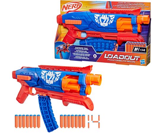 NERF LOADOUT Blasteris Phantomblitz recon Rotaļu ieroči - NERF, Brimarex, Simba