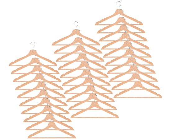 Springos Деревянные вешалки HG0086 30 шт. Новости, мебель, дом