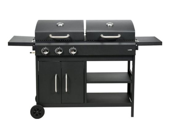 Lund 99649 Grill ogrodowy gazowo-węglowy 8.4 kW 38 cm x 47.5 cm Jaunumi -Dārzam