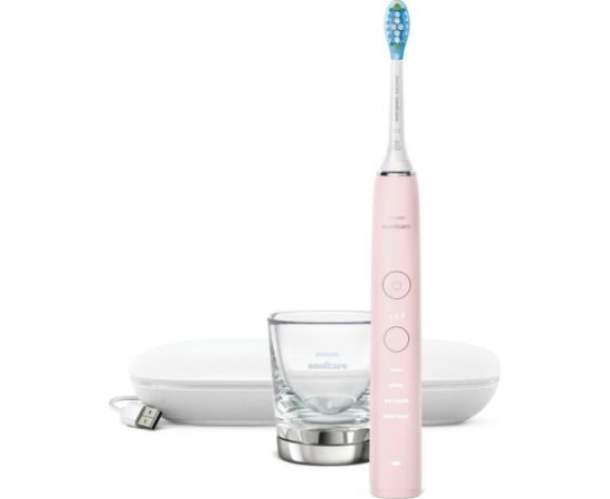 Szczoteczka Philips Sonicare DiamondClean 9000 HX9911/29 Różowa Elektriskās zobu birstes, irigatori