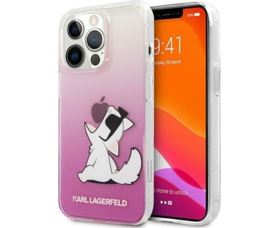 Karl Lagerfeld KLHCP14XCFNRCPI Aizmugurējais Apvalks Priekš Apple iPhone 14 Pro Max Neoriģinālie Maciņi