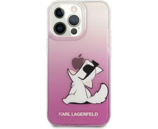 Karl Lagerfeld KLHCP14XCFNRCPI Aizmugurējais Apvalks Priekš Apple iPhone 14 Pro Max Neoriģinālie Maciņi