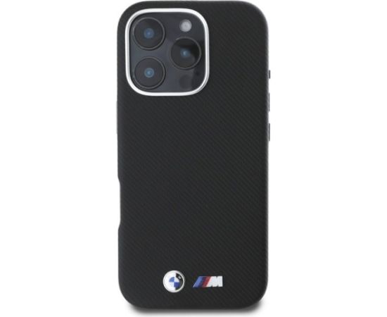 BMW M PU Kevlar Metal Logo Case Aizsargapvalks priekš Apple iPhone 16 Pro Neoriģinālie Maciņi
