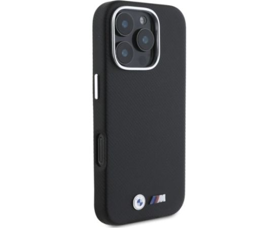 BMW M PU Kevlar Metal Logo Case Aizsargapvalks priekš Apple iPhone 16 Pro Neoriģinālie Maciņi