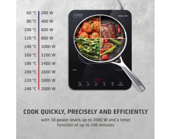 Caso ProSlim 2000 2236 Induction Hob Iebūvējama virsma - Indukcijas