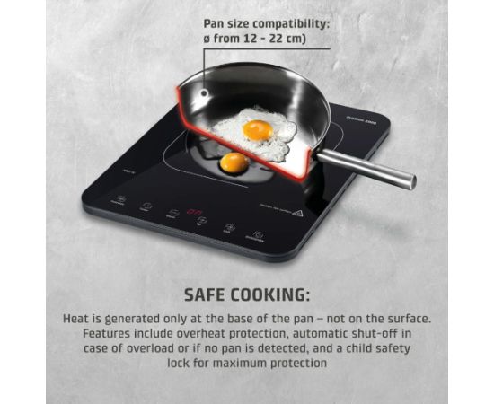 Caso ProSlim 2000 2236 Induction Hob Iebūvējama virsma - Indukcijas