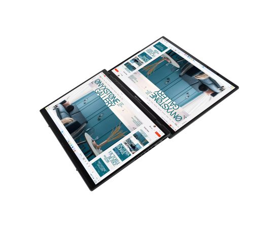 Asus Zenbook Duo UX8406CA-QL358X Inkwell Gray 14 " OLED Touchscreen FHD 1920 x 1200 pixels 60 Hz Glossy Intel Core Ultra 7 255H 16 GB LPDDR5X Solid-state drive capacity 1000 GB Intel Arc Graphics Windows 11 Pro 802.11be Bluetooth version 5.4 Keyboard lang Portatīvie datori